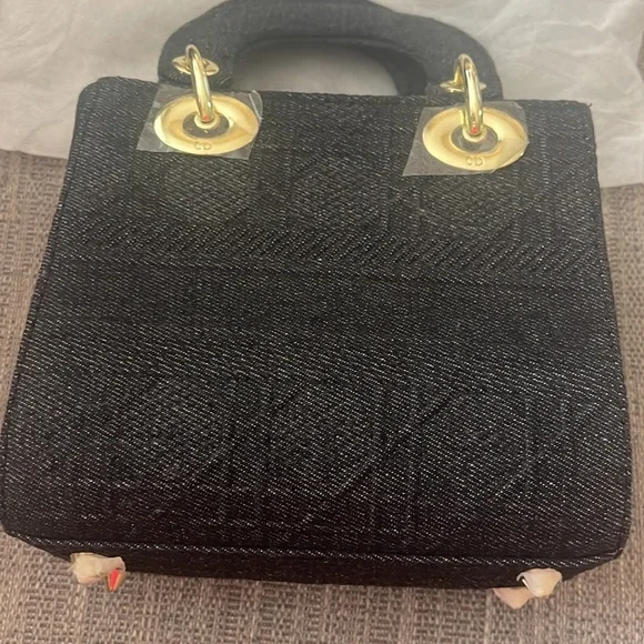 Dior Mini Bag in Black with Gold Details - Picture 6 of 14